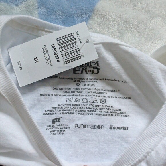 Cowboy Bebop Pastel Women's Shirt Size 2X - Picture 2 of 2